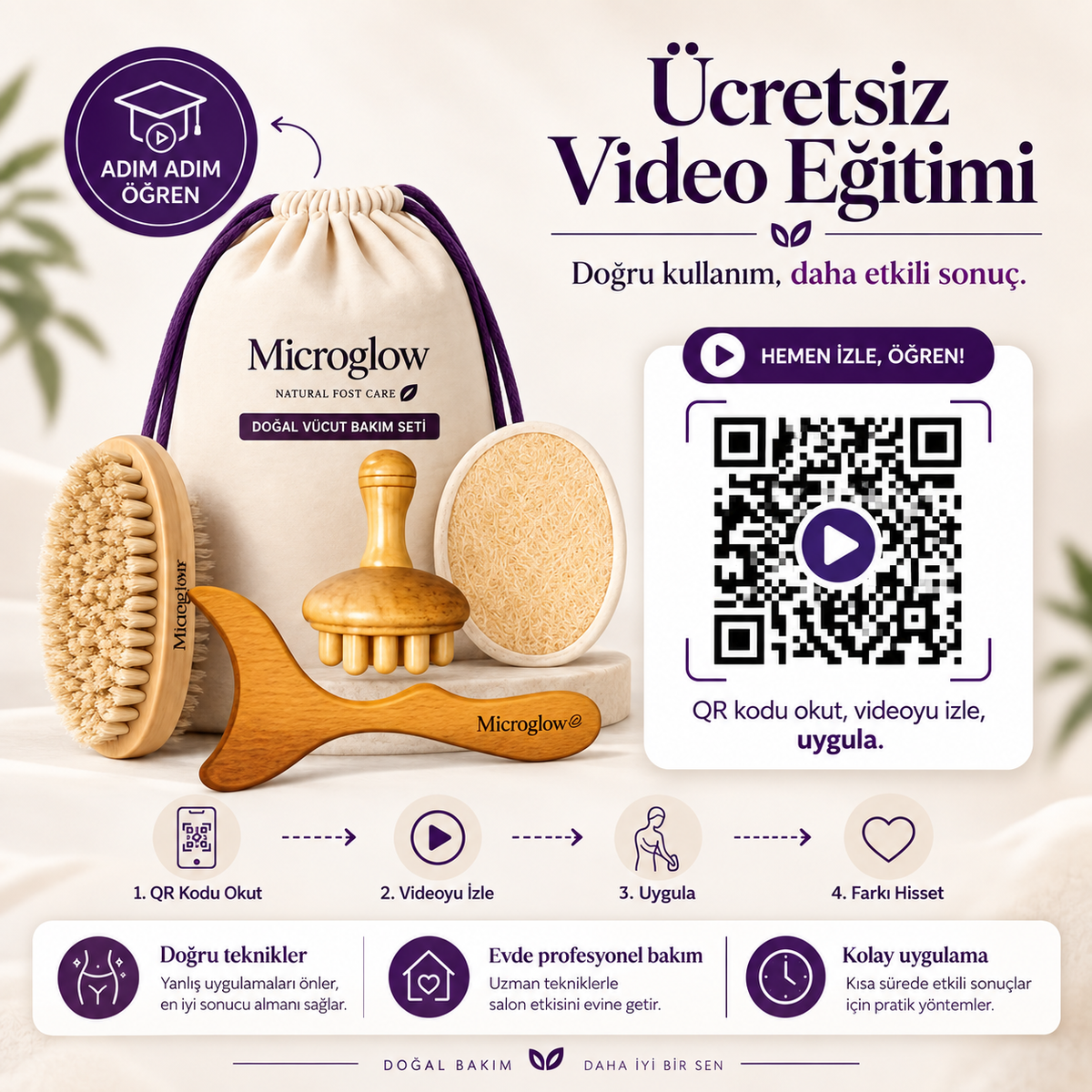 MicroGlow Doğal Vücut Bakım Seti