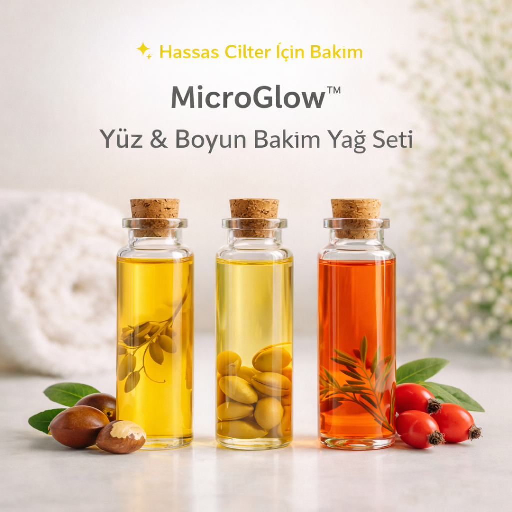 MicroGlow™ | Yüz & Boyun Bakım Yağ Seti 60 ML