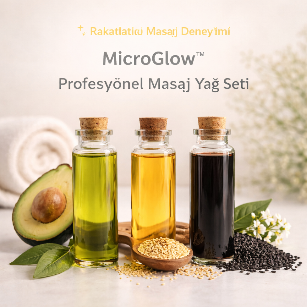 MicroGlow™ Profesyonel Masaj Yağ Seti 120 ML