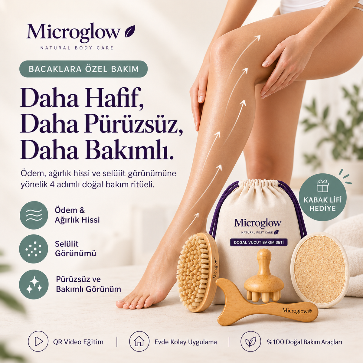 MicroGlow Doğal Vücut Bakım Seti