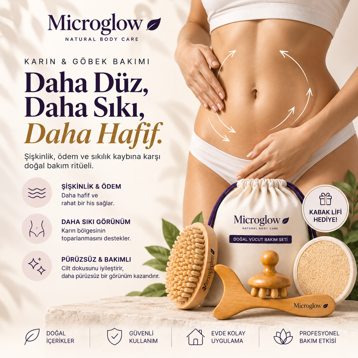 MicroGlow Doğal Vücut Bakım Seti