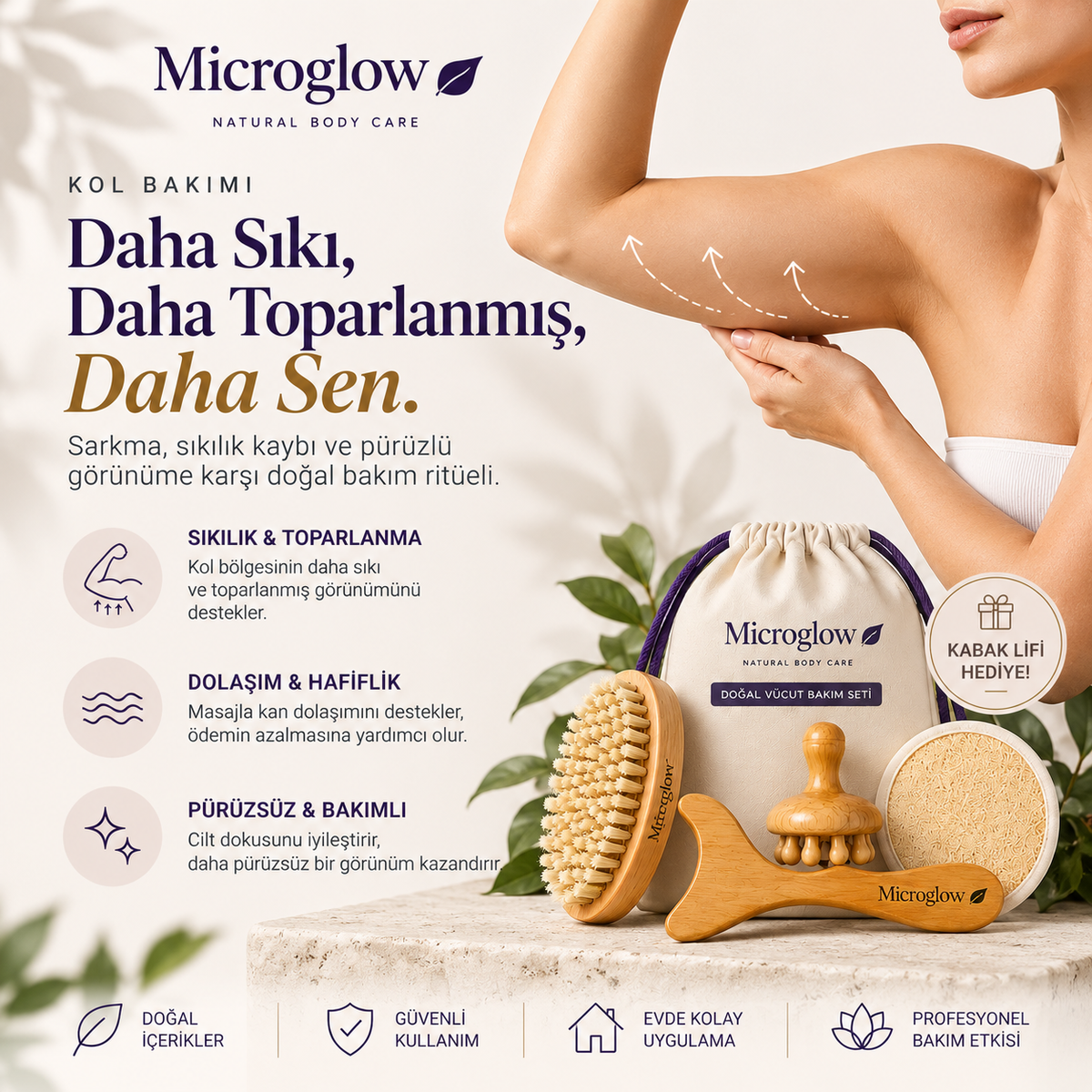 MicroGlow Doğal Vücut Bakım Seti